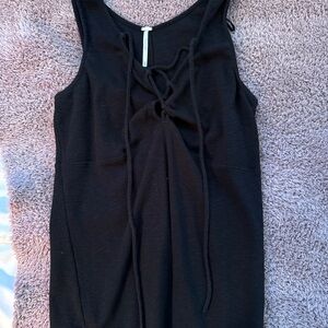 Free People Black Sleeveless Top